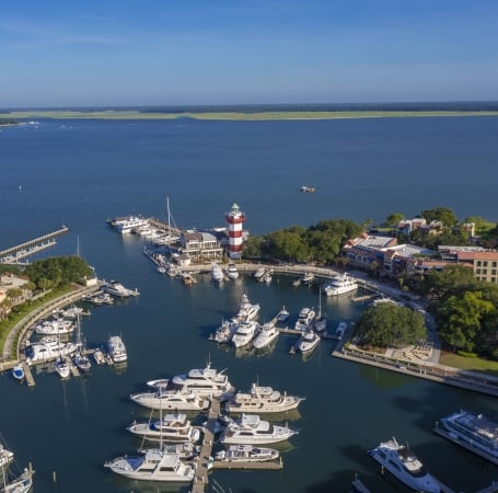 sea pines resort aerial photo 